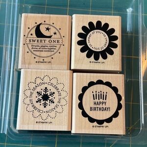 Stampin' Up! “So Many Scallops” Wooden Rubber Stamp Set